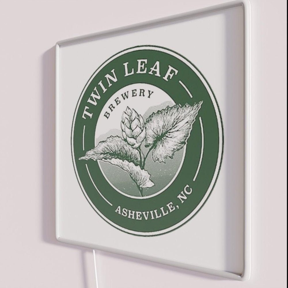 Twin Leaf Brewery Asheville Nc Rgb Led Neon Sign - Shineneon