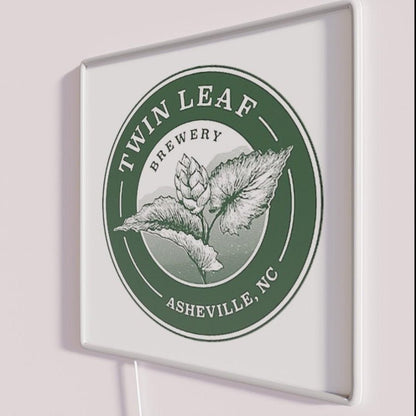 Twin Leaf Brewery Asheville Nc Rgb Led Neon Sign - Shineneon