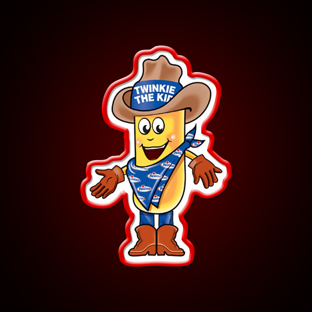 Twinkie The Kid Vintage Brand Character Snack Food Led Neon Sign Rgb Color - Shineneon