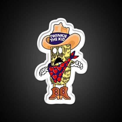 Twinkie The Kid Zombified Hostess Mascot Snack Food Led Neon Sign Rgb Color - Shineneon