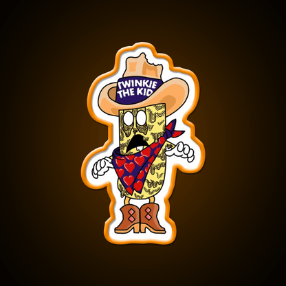 Twinkie The Kid Zombified Hostess Mascot Snack Food Led Neon Sign Rgb Color - Shineneon