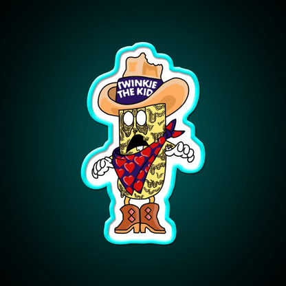 Twinkie The Kid Zombified Hostess Mascot Snack Food Led Neon Sign Rgb Color - Shineneon