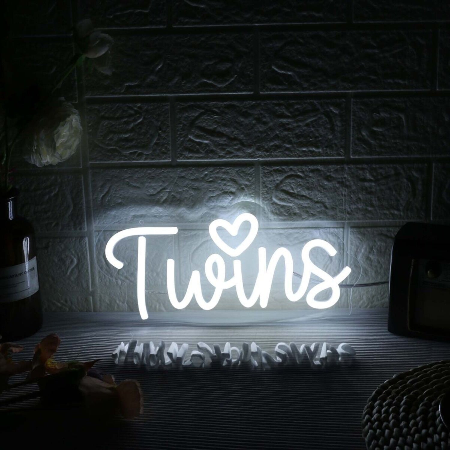 Twins White Led Neon Sign - Shineneon