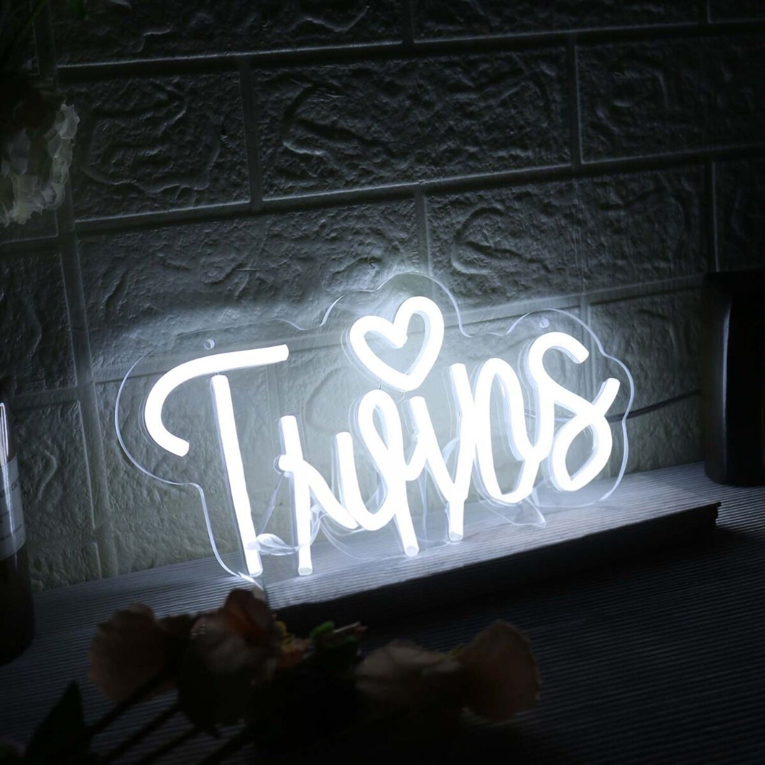 Twins White Led Neon Sign - Shineneon