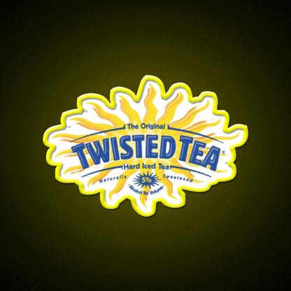 Twisted Tea Beer Bar Decor Led Neon Sign Rgb Color - Custom LED neon sign front view