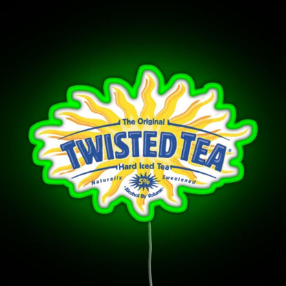 Twisted Tea Rgb Led Neon Sign Pop Wall Art - Shineneon
