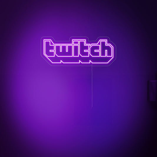 Twitch Game Decor Game Wall Art Led Neon Sign For Game Room