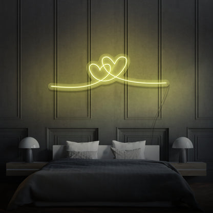 Two Hearts Led Neon Sign | Shineneon