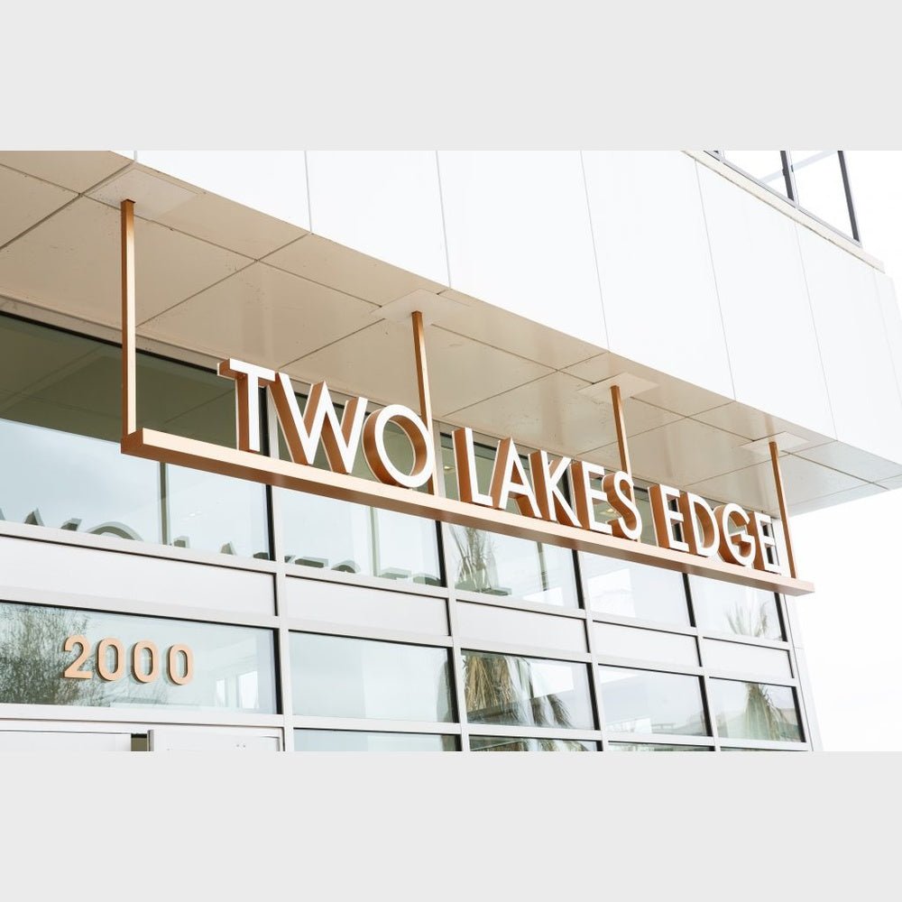 Two Lakes Edge 3D Frontlit Channel Letters Led Light Sign - Shineneon