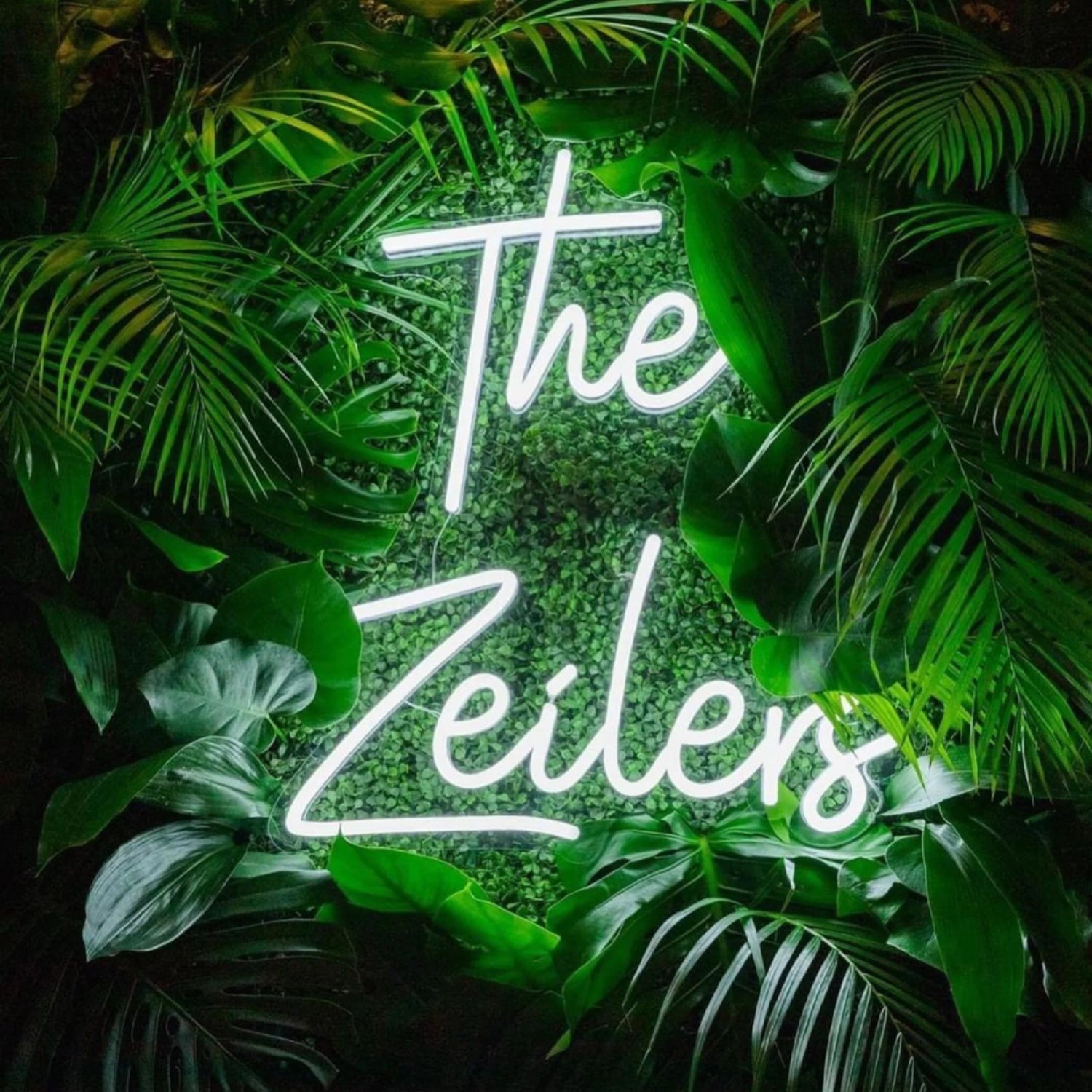 Two Lines Wedding Led Neon Sign With Your Family Name | Shineneon