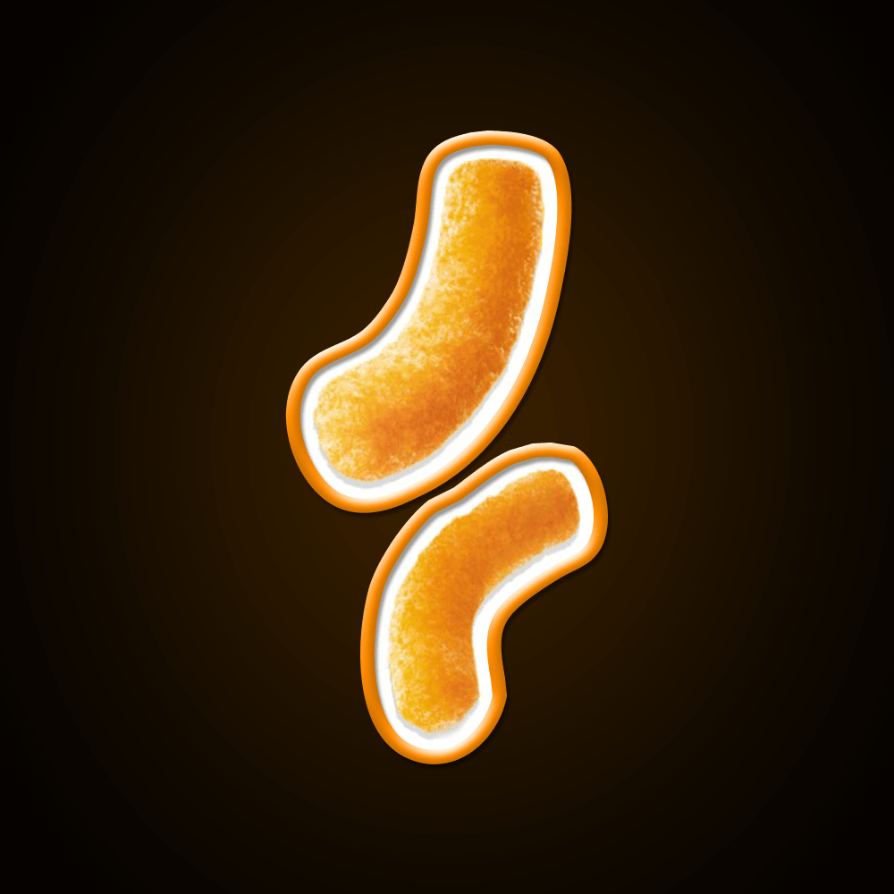 Two Puffy Cheetos Snack Food Led Neon Sign Rgb Color - Shineneon
