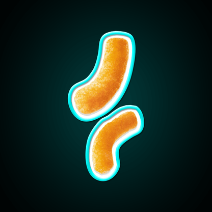 Two Puffy Cheetos Snack Food Led Neon Sign Rgb Color - Shineneon