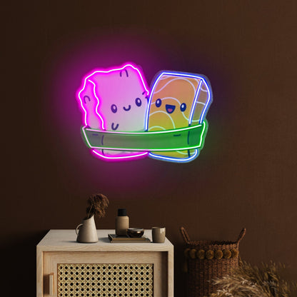 Two Sushi Neon Acrylic Artwork - Shineneon