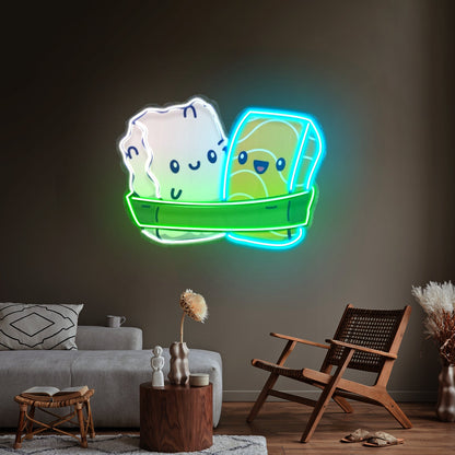 Two Sushi Neon Acrylic Artwork - Shineneon