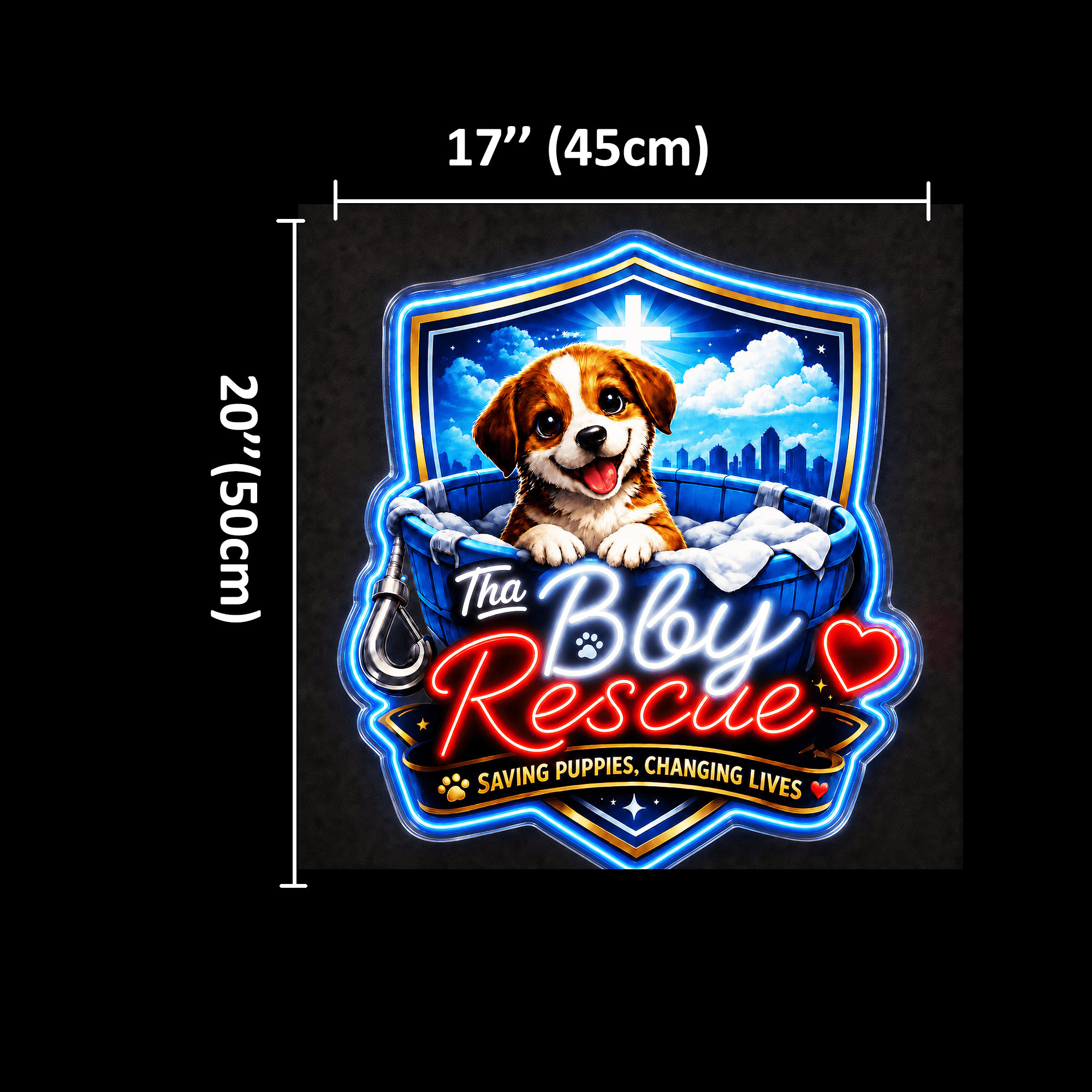 Two Tha Bby Rescue Version Custom LED Neon Sign - Shineneon