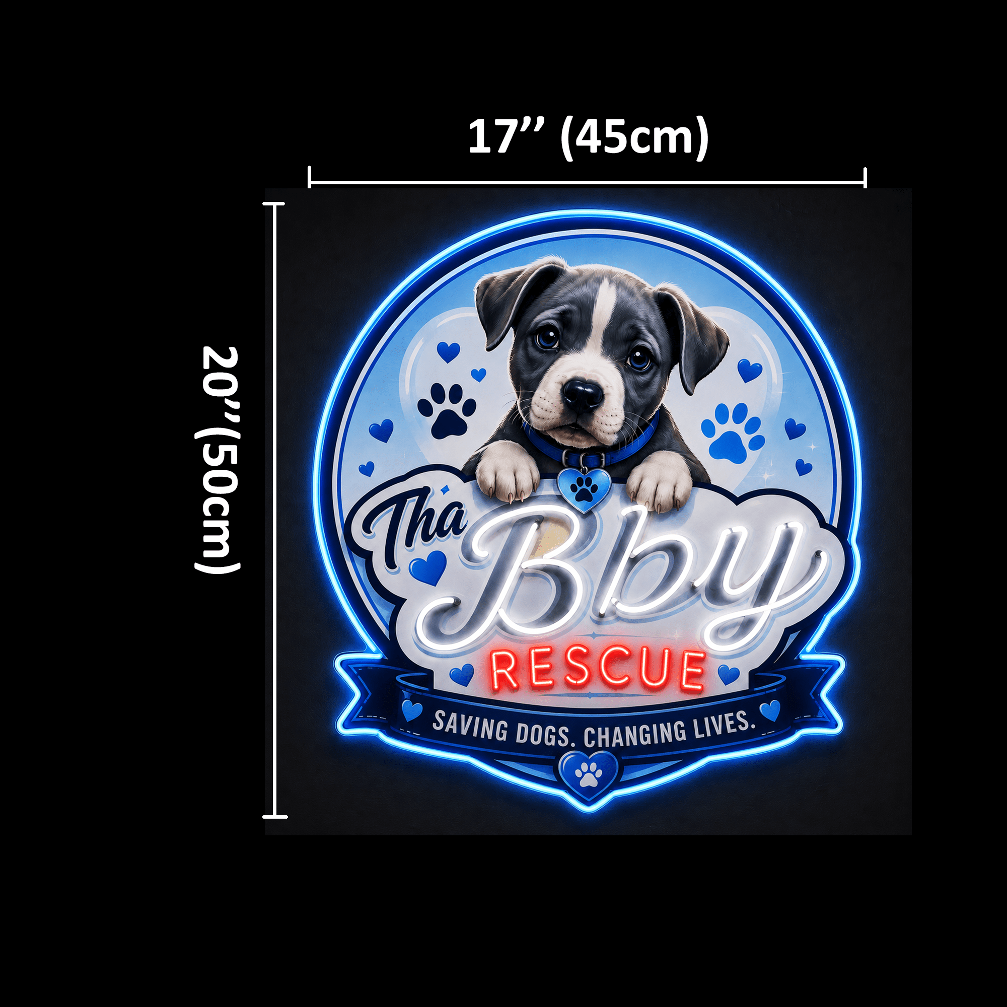 Two Tha Bby Rescue Version Custom LED Neon Sign - Shineneon