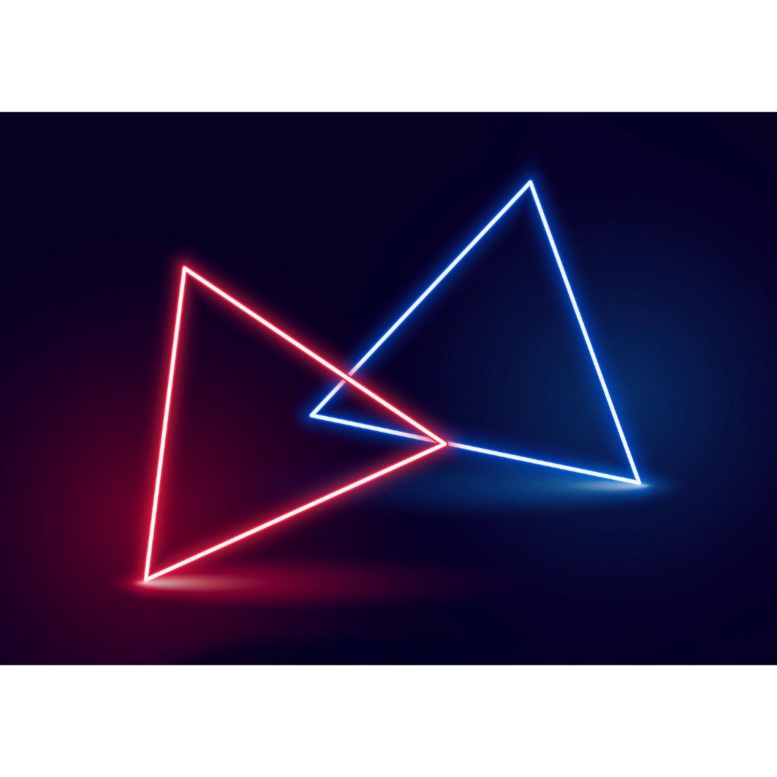 Two Triangle Led Sign Business Neon Sign