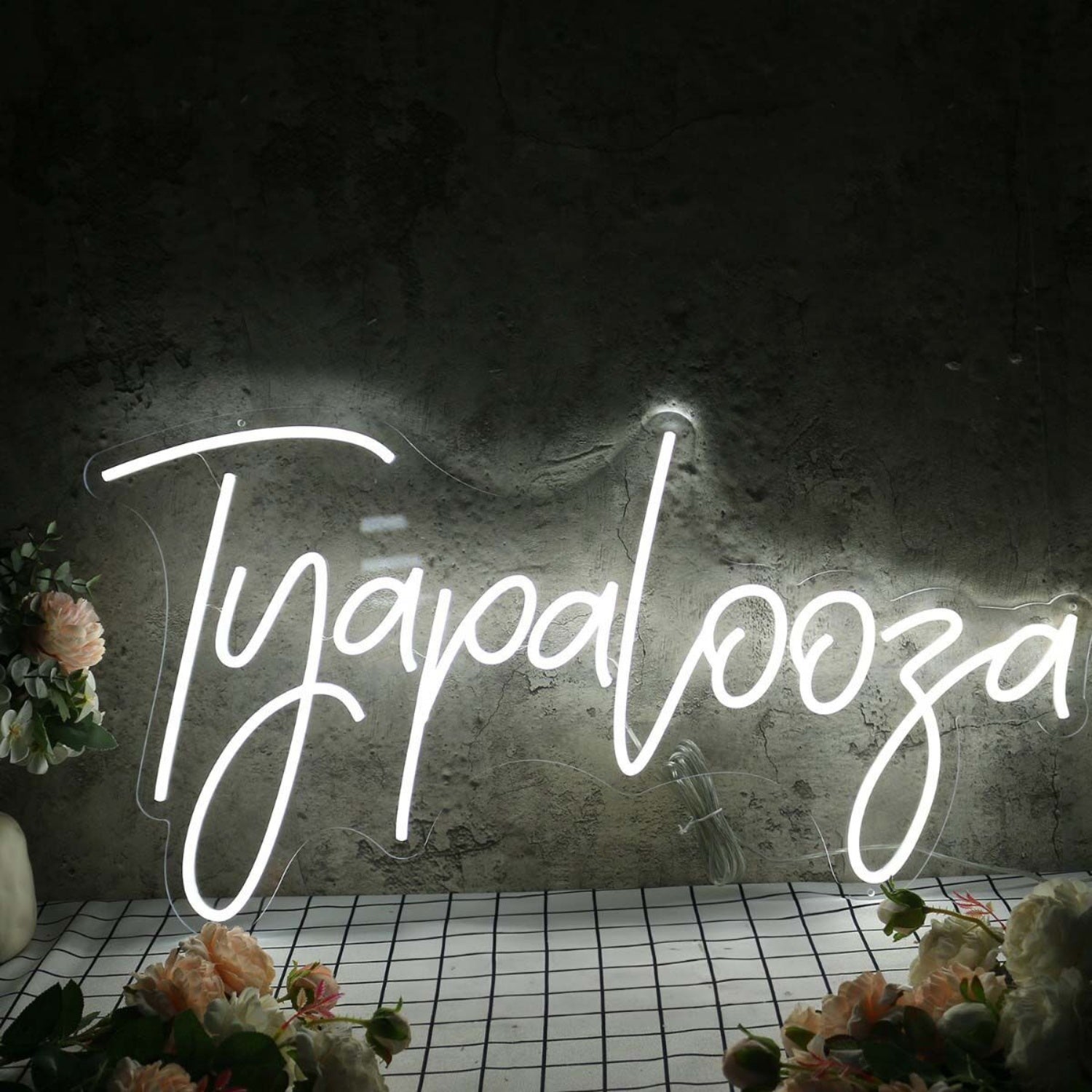 Tyapalooza White Led Neon Sign - Shineneon