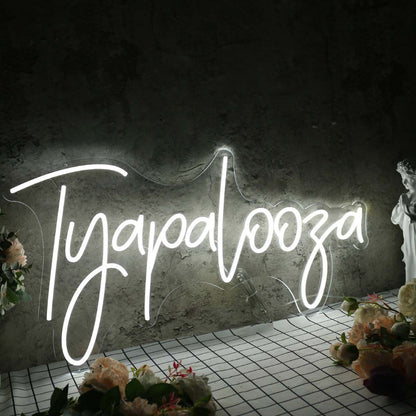 Tyapalooza White Led Neon Sign - Shineneon