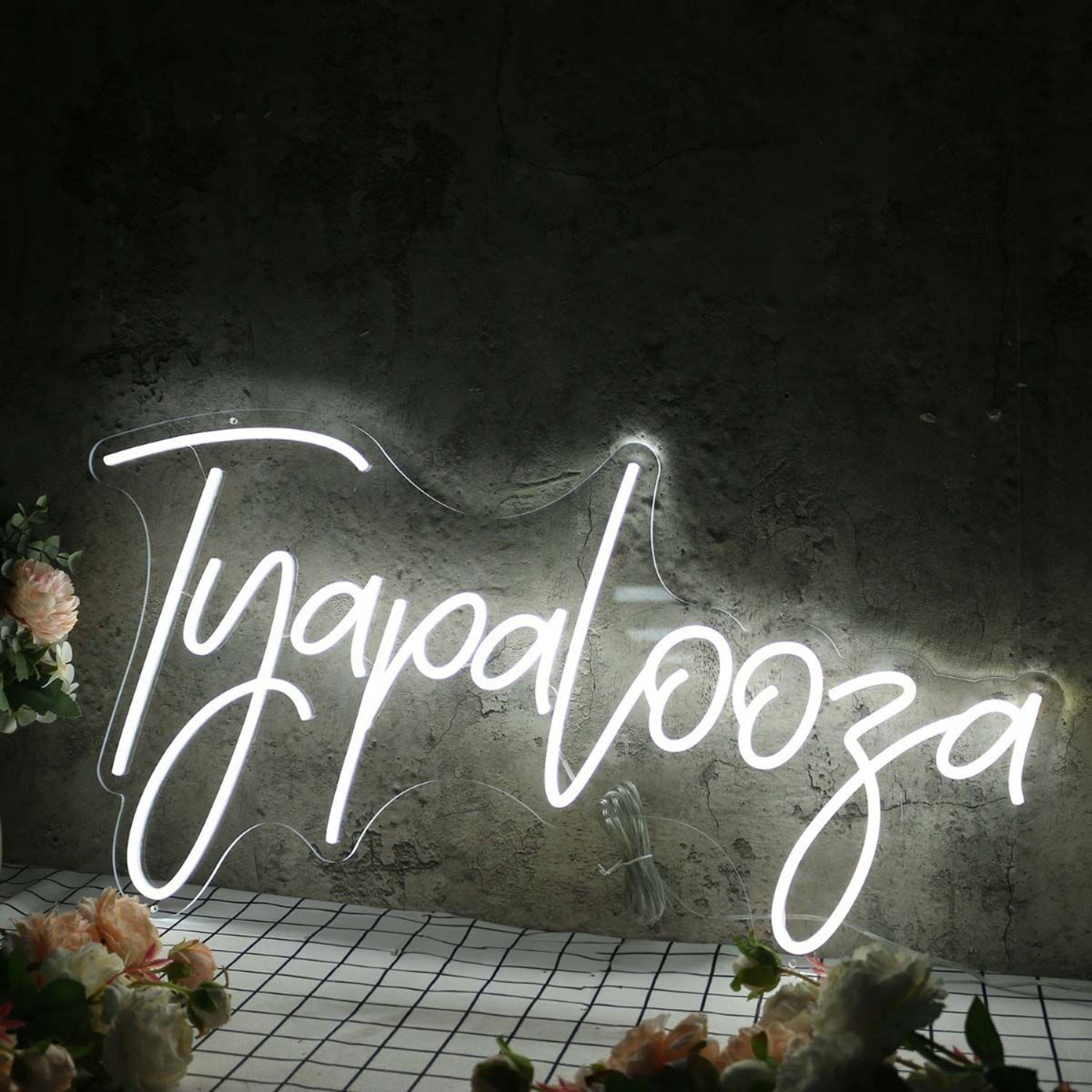 Tyapalooza White Led Neon Sign - Shineneon