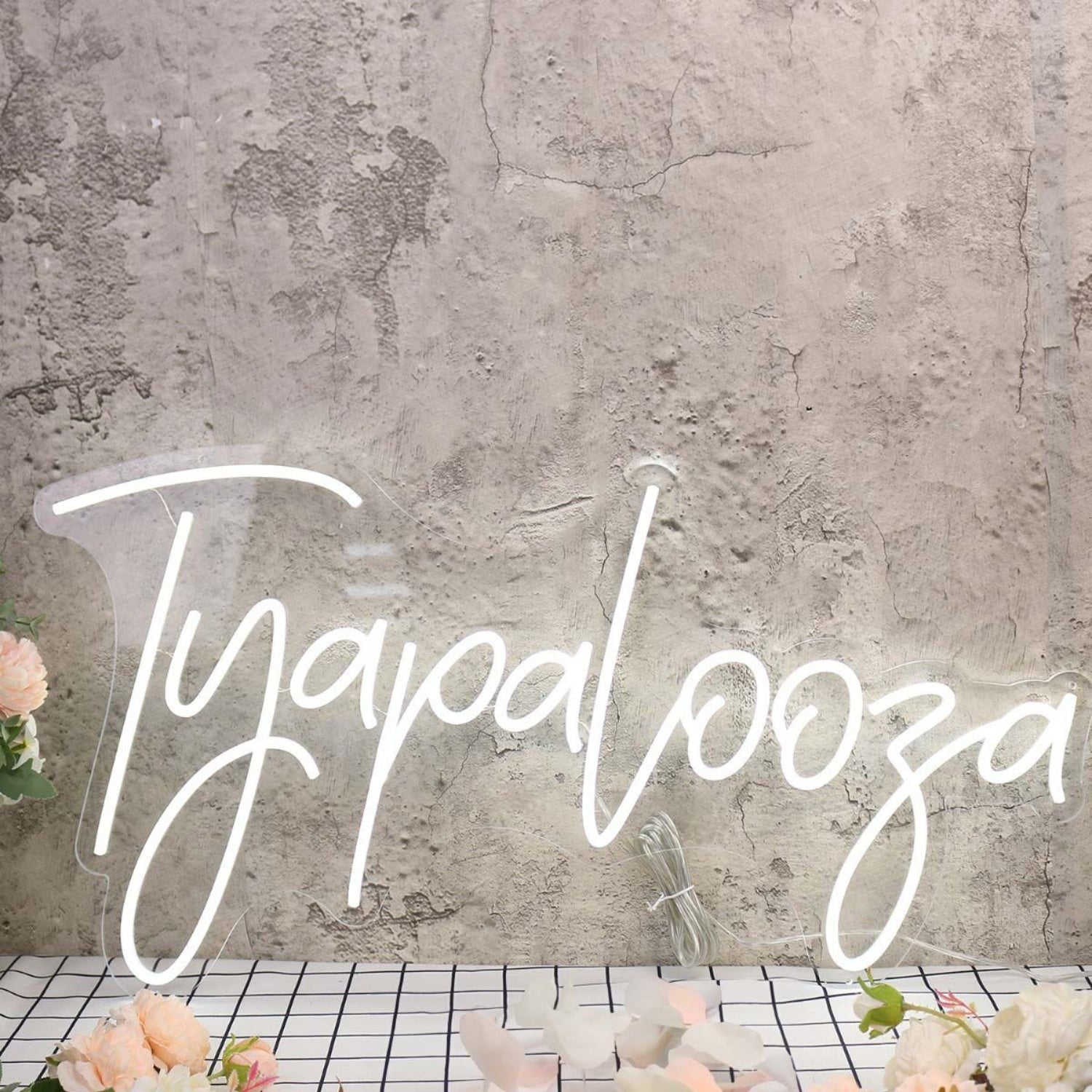 Tyapalooza White Led Neon Sign - Shineneon