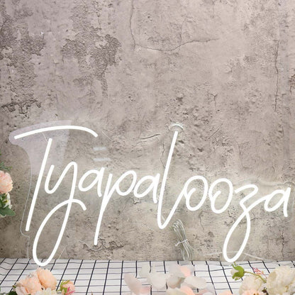 Tyapalooza White Led Neon Sign - Shineneon
