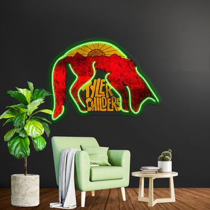 Tyler Childers Fox Artwork Personalized Neon Signs