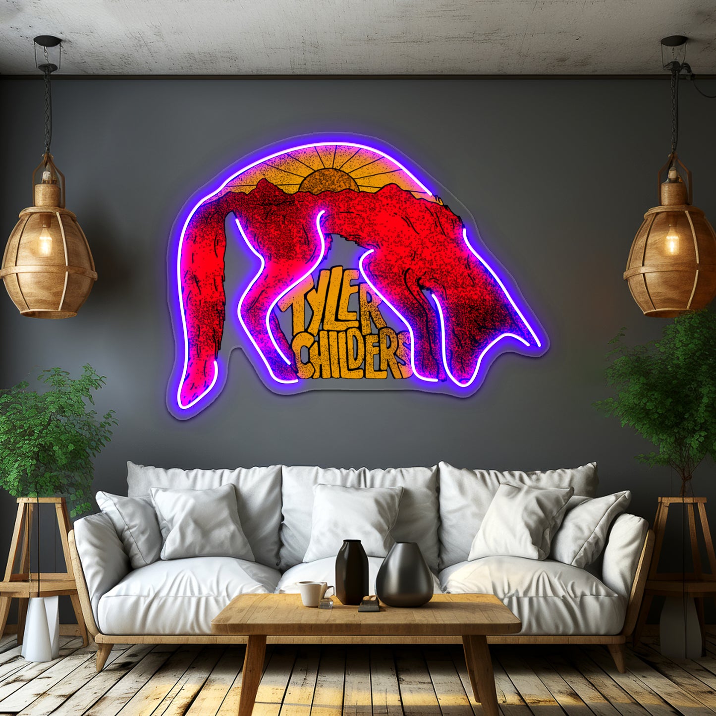 Tyler Childers Fox Artwork Personalized Neon Signs