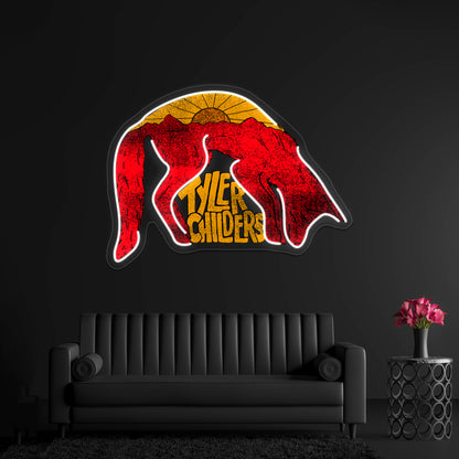 Tyler Childers Fox Artwork Personalized Neon Signs