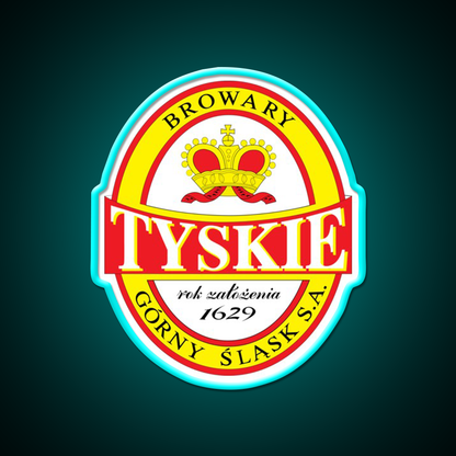 Tyskie Polish Beer Bar Decor Led Neon Sign Rgb Color - Size and dimension reference