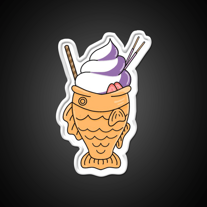 Ube Taiyaki Snack Food Led Neon Sign Rgb Color - Shineneon