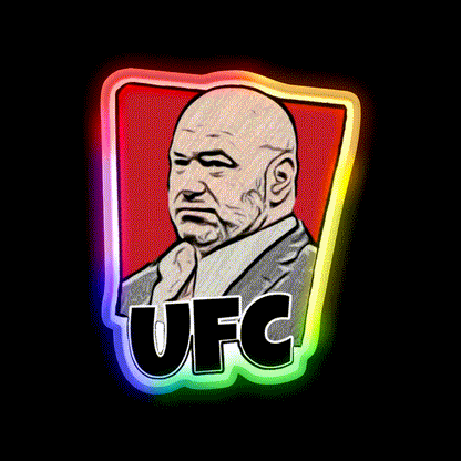 Ufc Fast Food Led Neon Sign For Burger Place Rgb Color - LED neon sign close-up detail