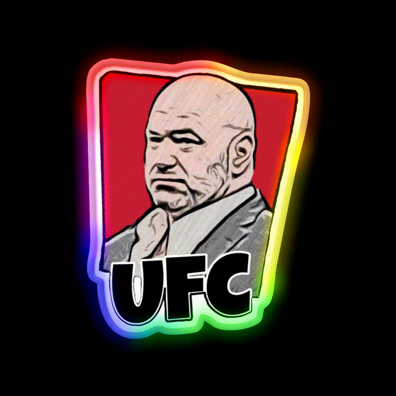 Ufc Fast Food Led Neon Sign For Burger Place Rgb Color - LED neon sign close-up detail