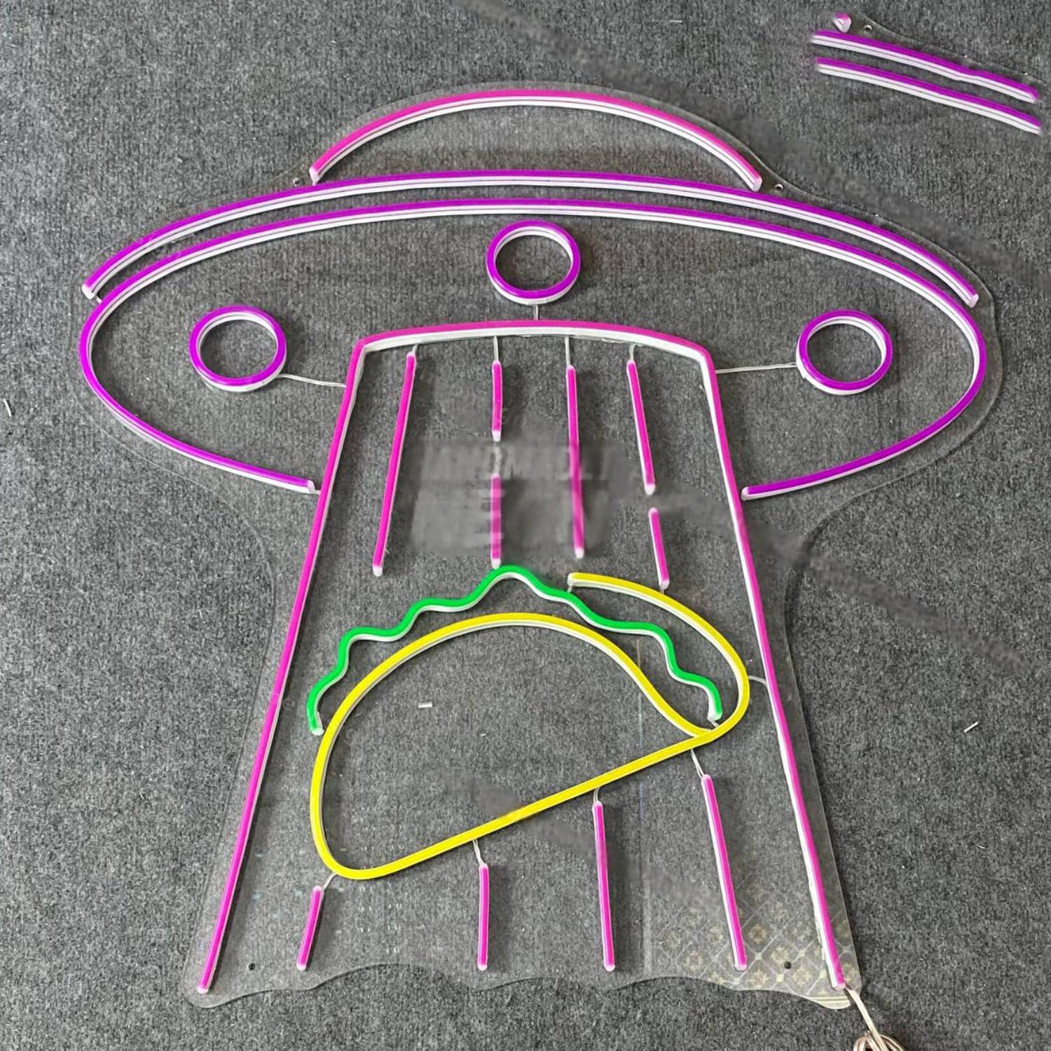 Ufo Abduction Tacos Led Neon Sign Tacos Lover Gift | Shineneon