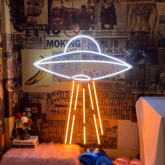 Ufo Led Sign Business Neon Sign Wall Decor