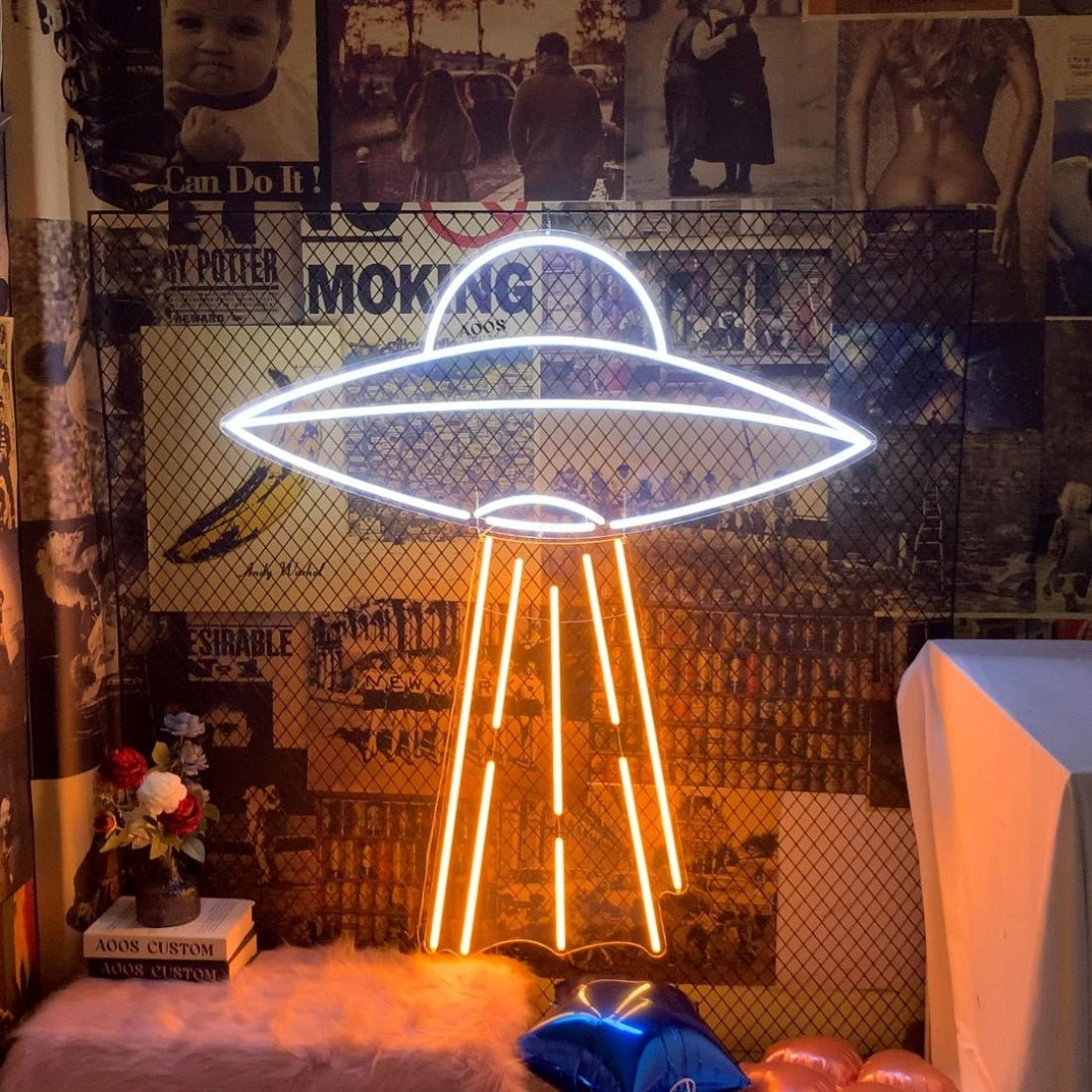 Ufo Led Sign Business Neon Sign Wall Decor - Shineneon