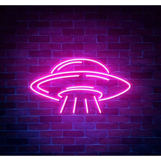 Ufo Led Sign Business Neon Signs Wall Art