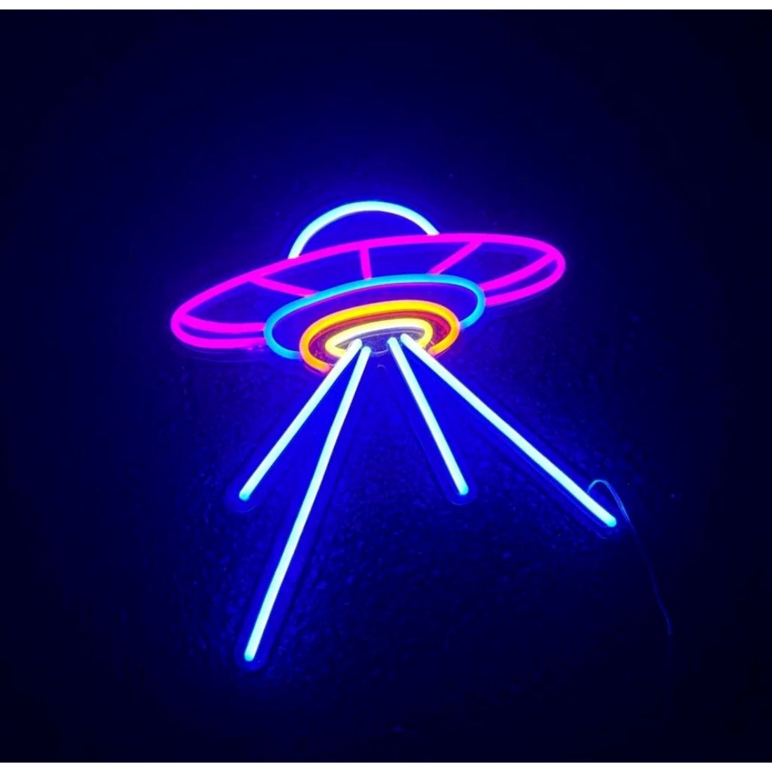 Ufo Led Sign Business Neon Signs Wall Decor