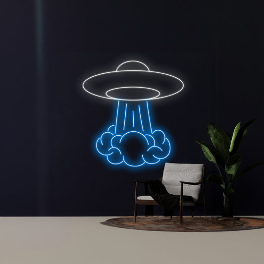 Ufo Neon Led Sign Wall Decor