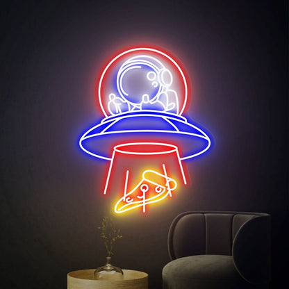 Ufo Spaceman Led Neon Sign For Creative Home Bedroom - Shineneon