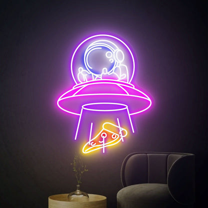 Ufo Spaceman Led Neon Sign For Creative Home Bedroom - Shineneon