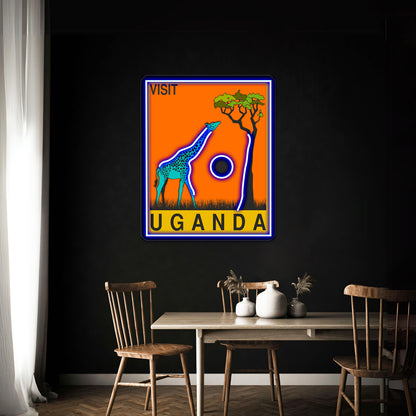 Uganda Artwork Personalized Neon Signs