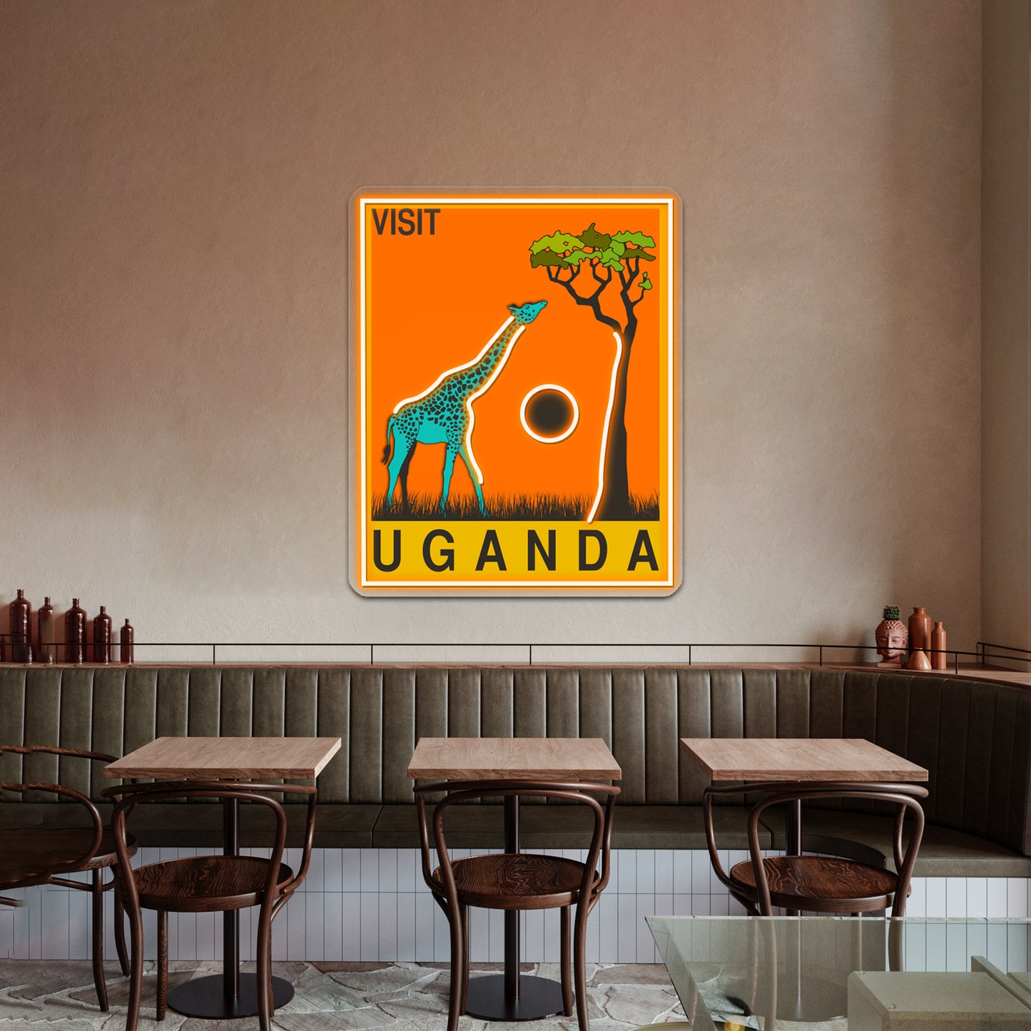 Uganda Artwork Personalized Neon Signs