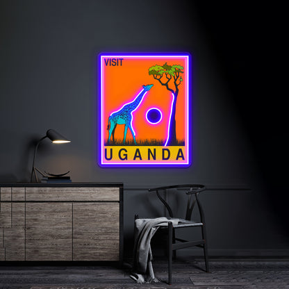 Uganda Artwork Personalized Neon Signs