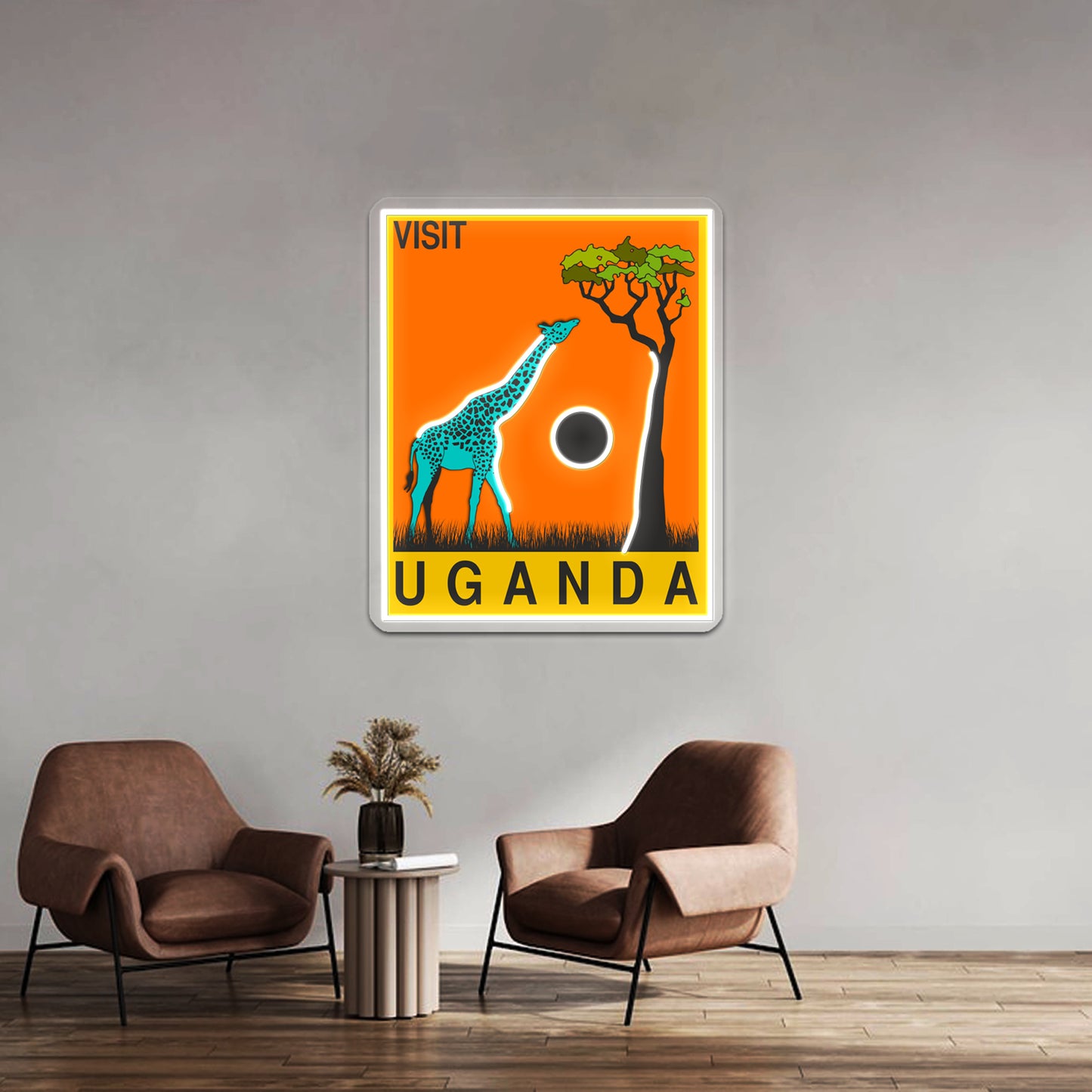 Uganda Artwork Personalized Neon Signs