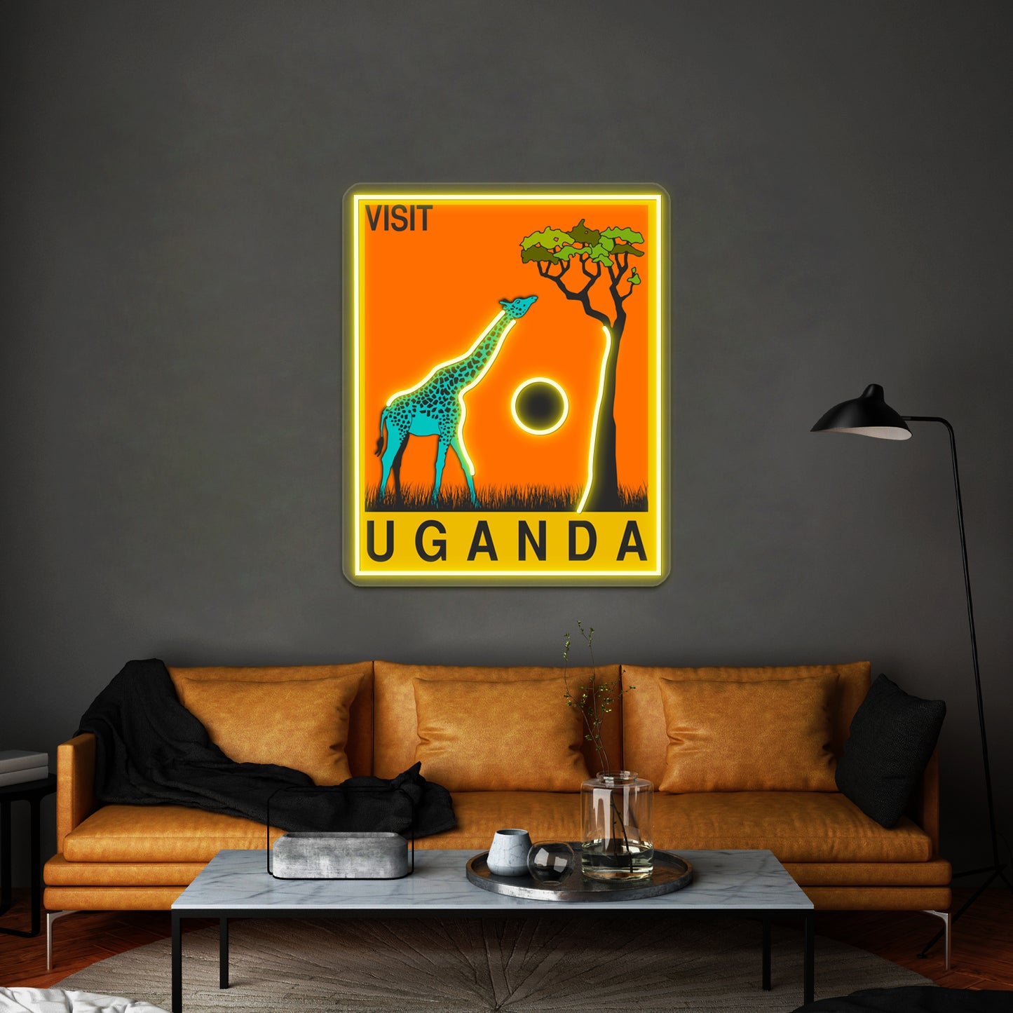 Uganda Artwork Personalized Neon Signs