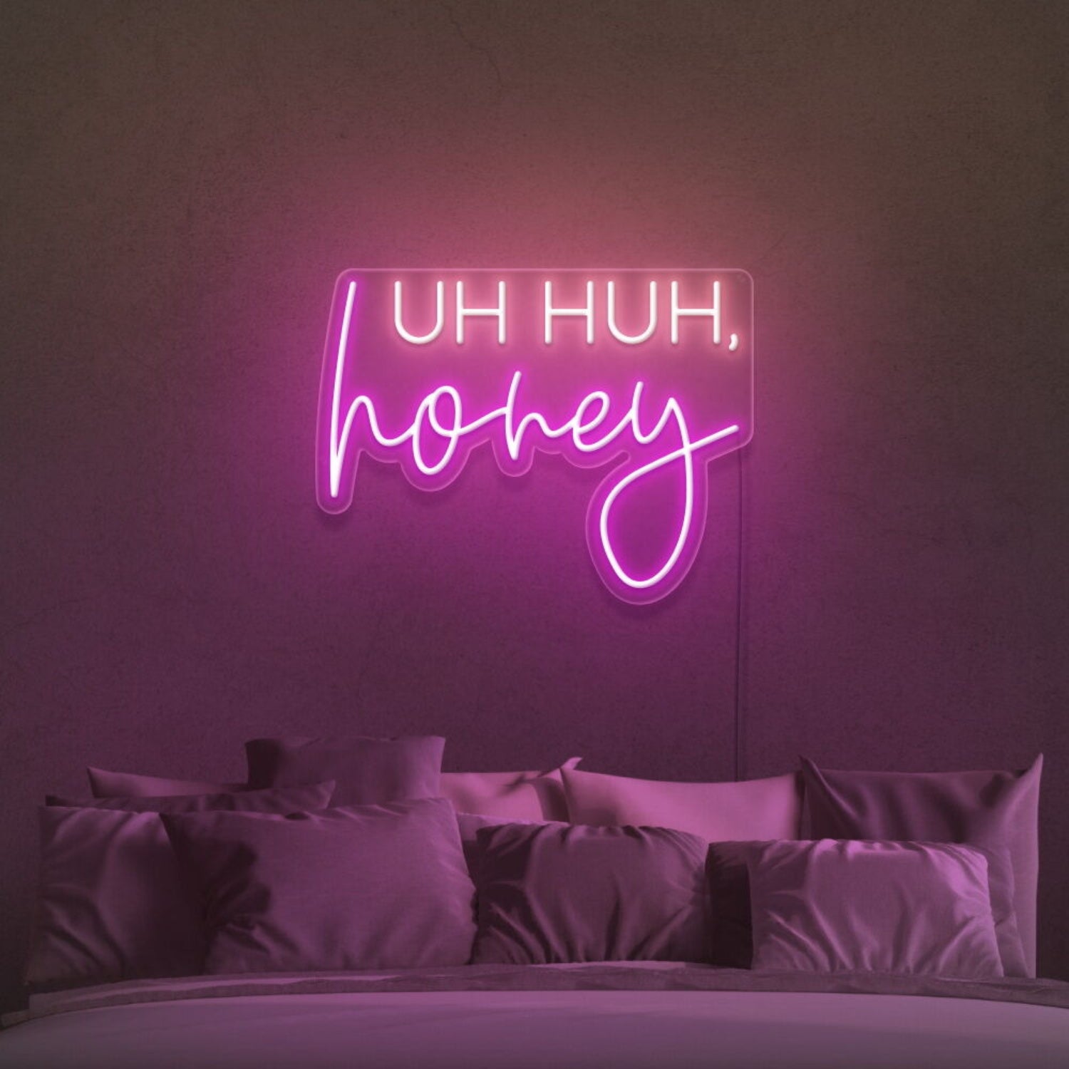 Uh Huh Honey Led Neon Sign For Fun And Playful Spaces | Shineneon