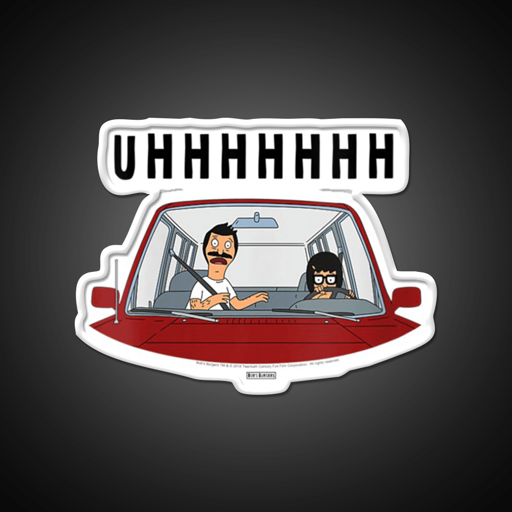 Uhhhh Womens Bobs Burgers Tina Driving Led Neon Sign For Burger Place Rgb Color - Shineneon