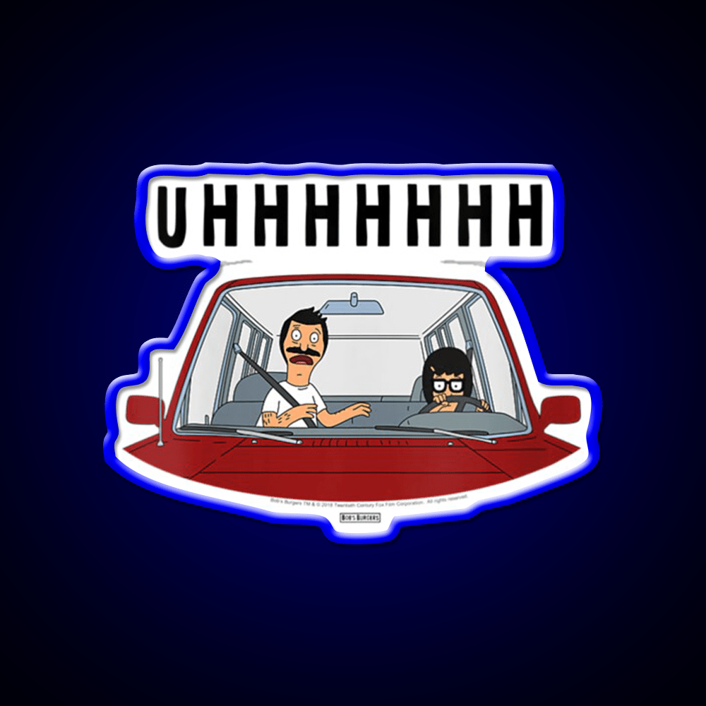 Uhhhh Womens Bobs Burgers Tina Driving Led Neon Sign For Burger Place Rgb Color - Shineneon