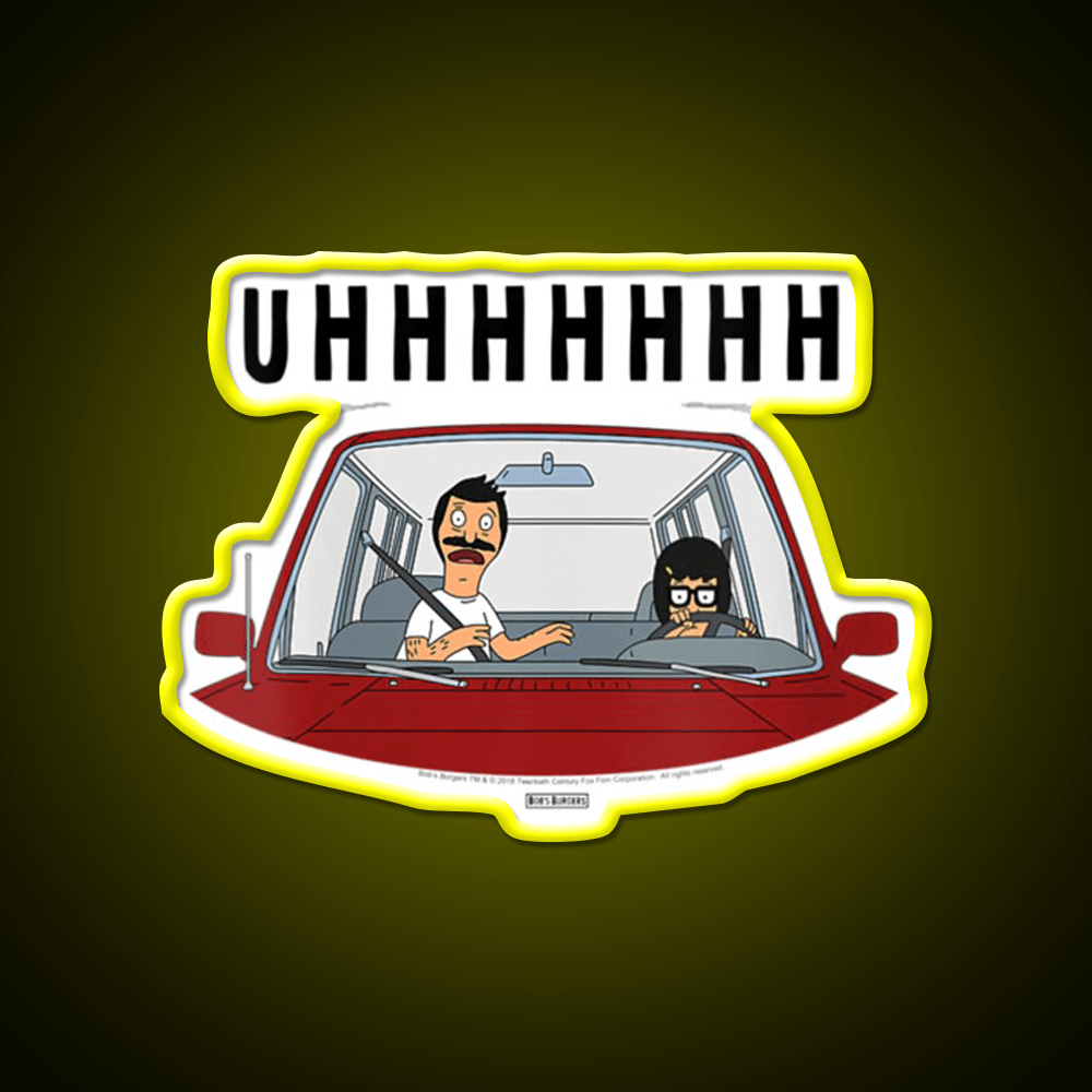 Uhhhh Womens Bobs Burgers Tina Driving Led Neon Sign For Burger Place Rgb Color - Shineneon